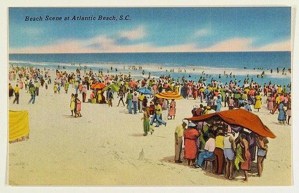 Vintage Atlantic Beach postcard